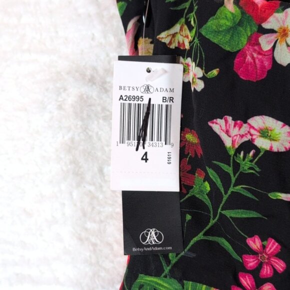 NWT Betsy And Adam Floral Halter Maxi Dress - Picture 4 of 4
